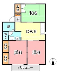 プラザ東総社　Aの物件間取画像